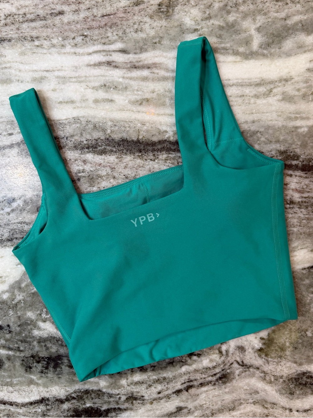 Abercrombie YPB Teal Square-Neck Sports Bra Tank Top
Small